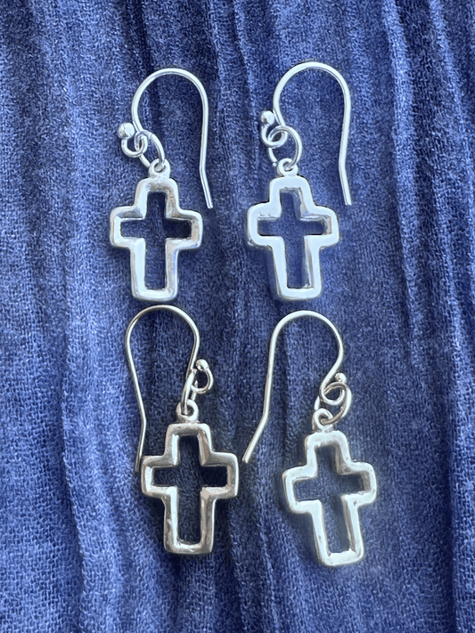Hollow Cross Mini Earring