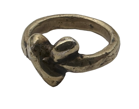 Small Knotted Heart Ring