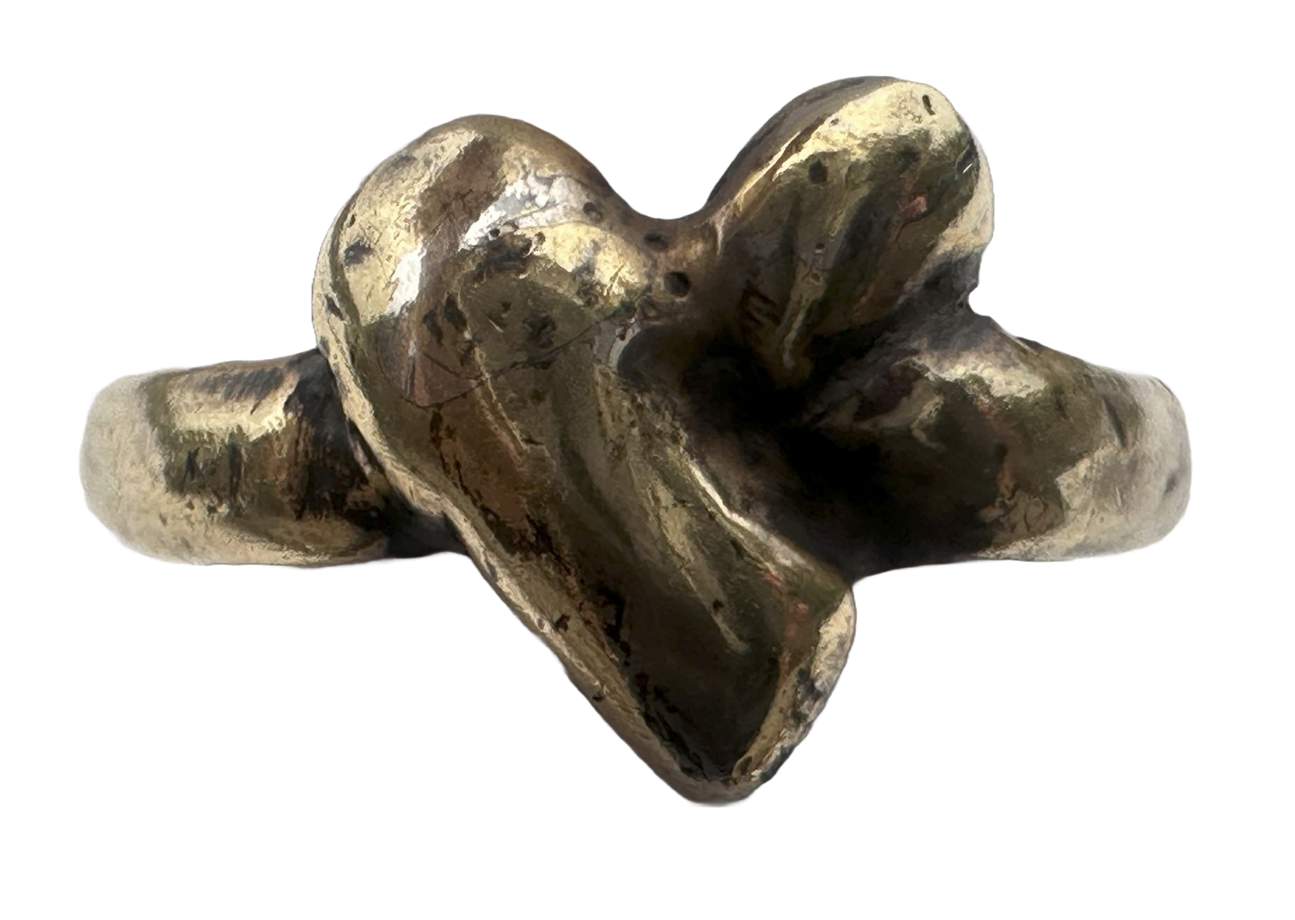 Small Knotted Heart Ring