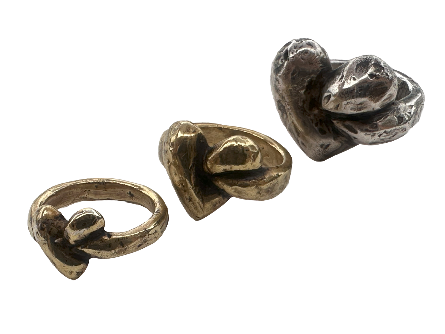 Knotted Heart Ring Collection