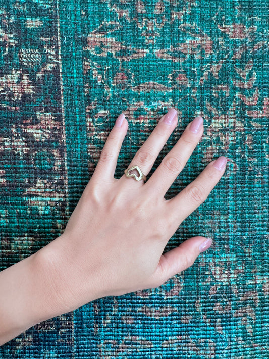 Holey Heart Ring