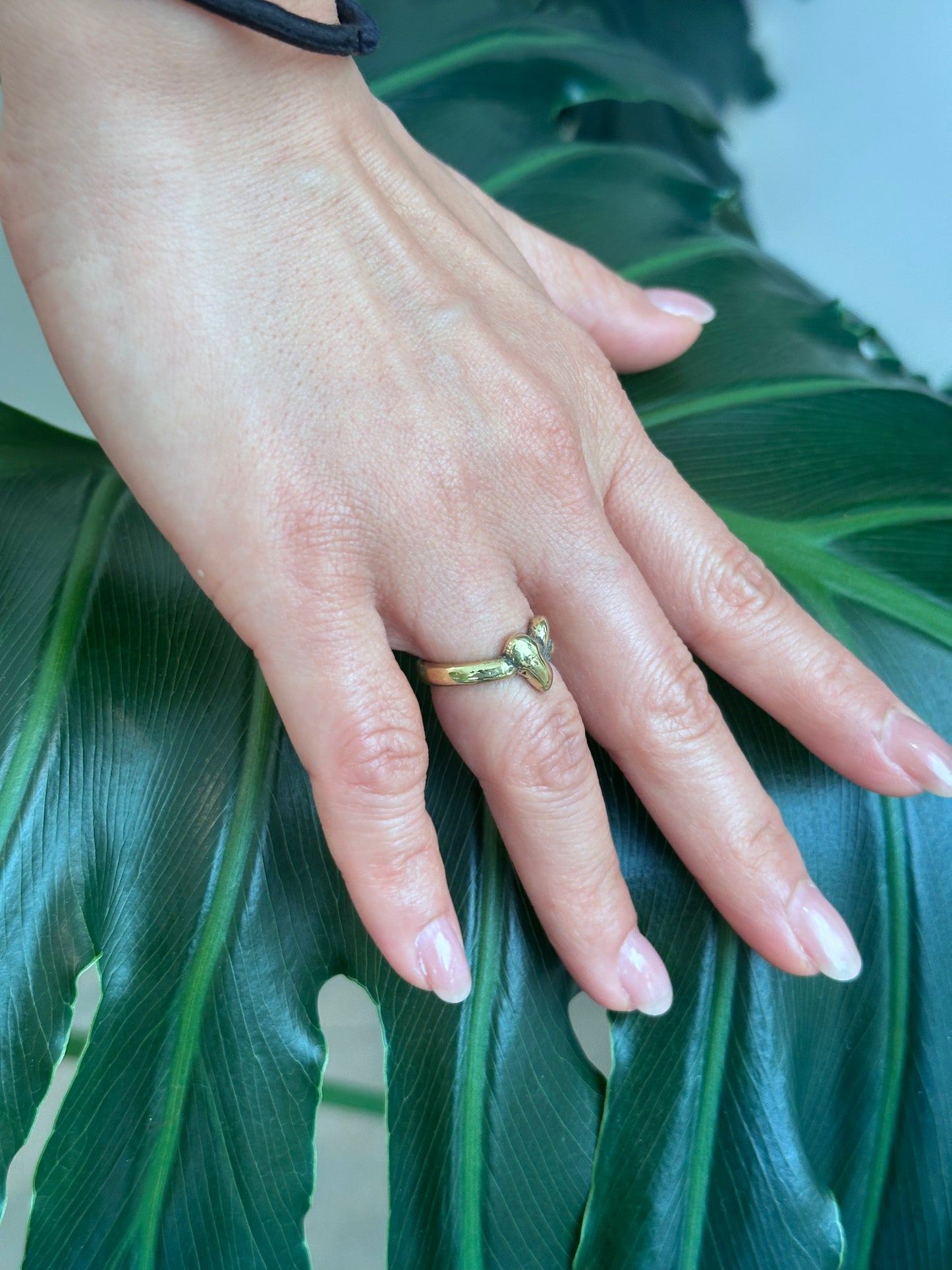 Small Knotted Heart Ring