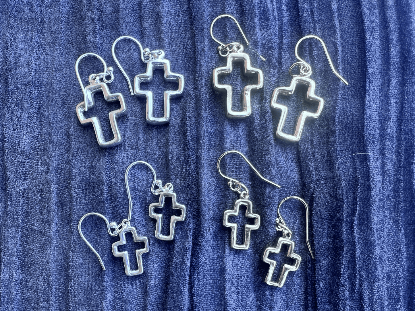 Hollow Cross Mini Earring