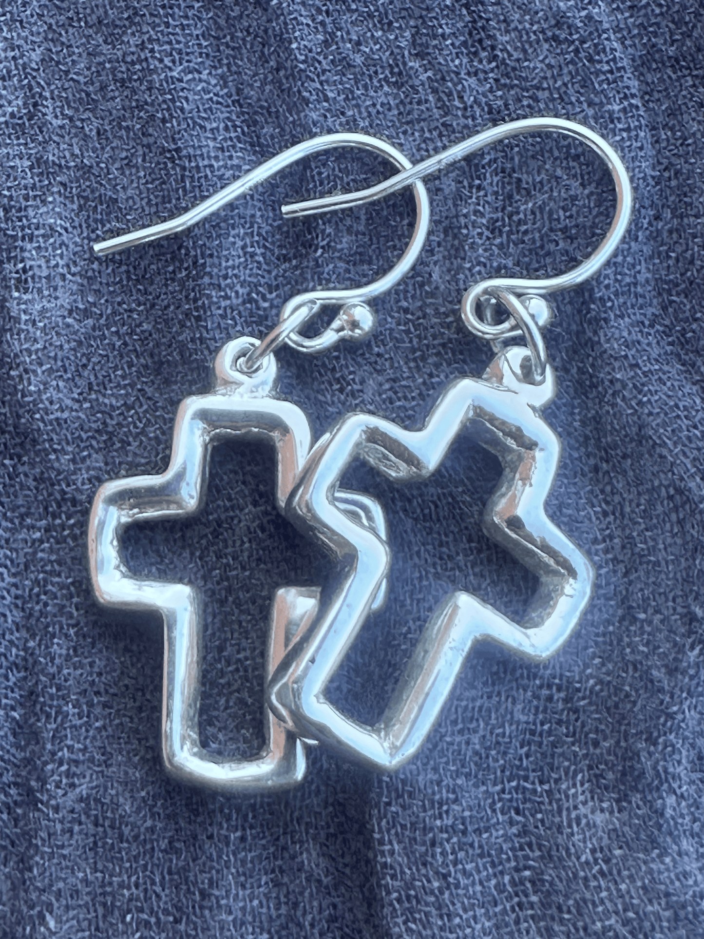 Hollow Cross Earring
