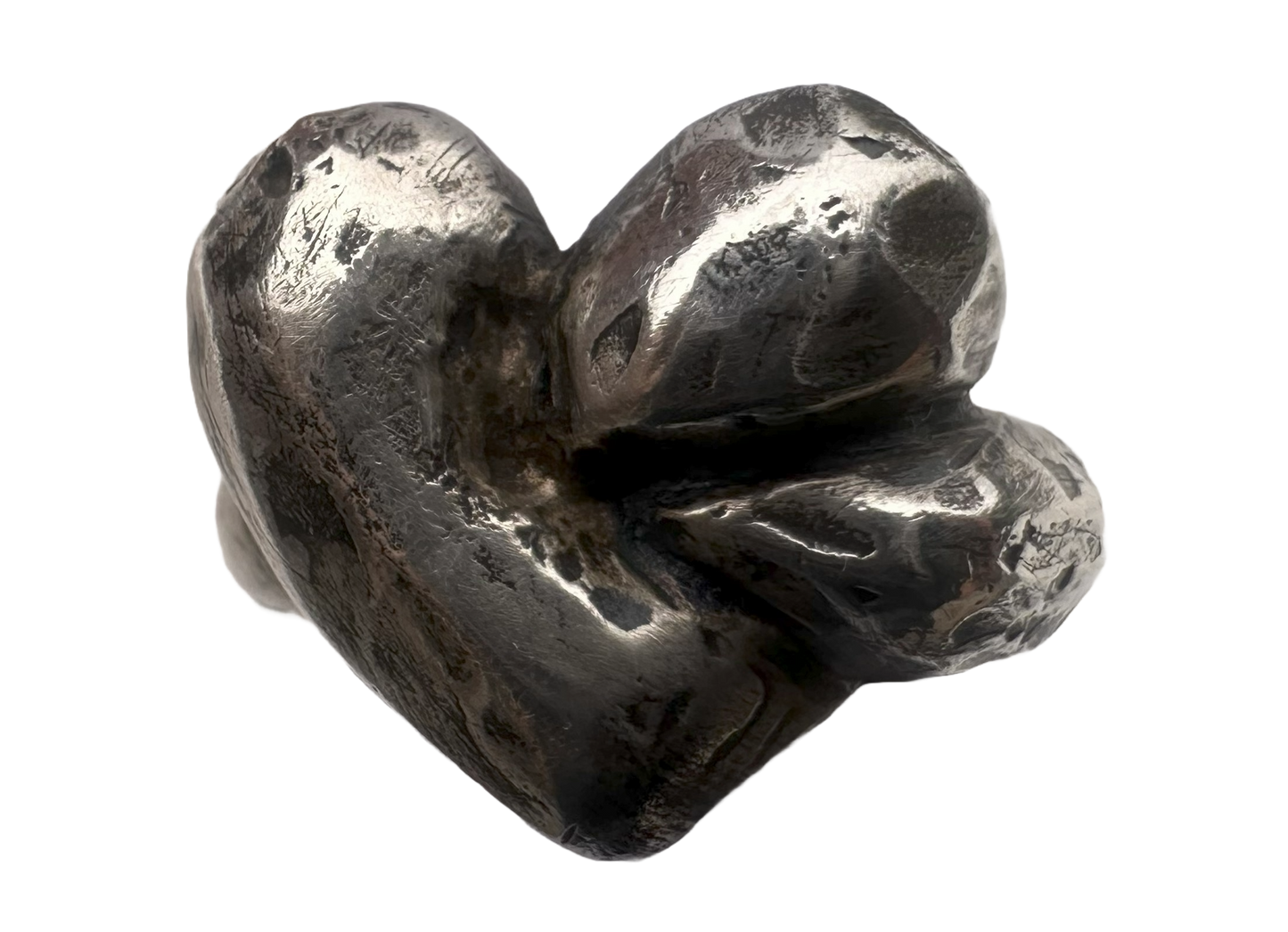 Large Knotted Heart Ring