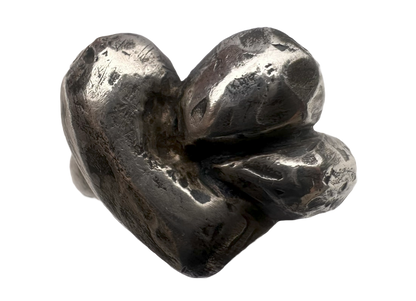 Large Knotted Heart Ring