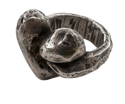 Large Knotted Heart Ring
