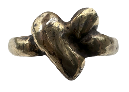 Small Knotted Heart Ring